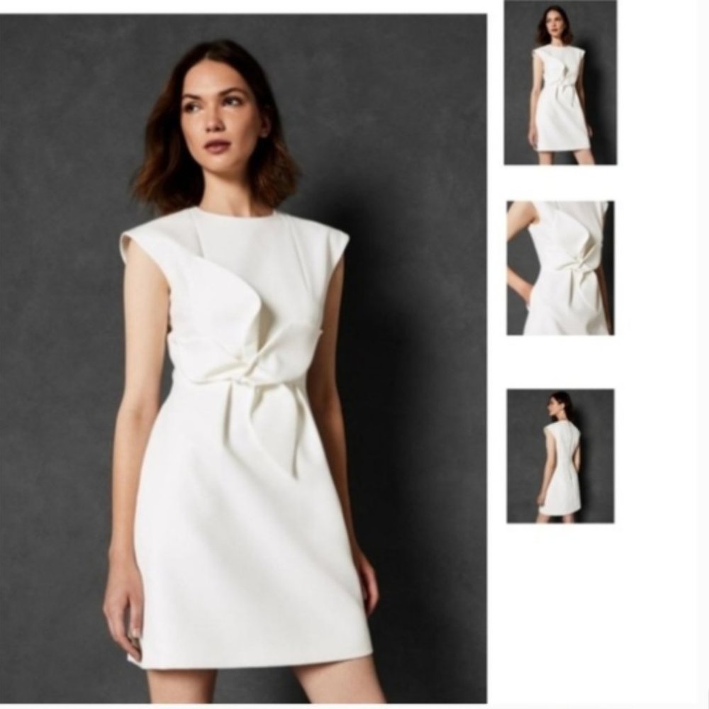 Ted Baker Bridal White Bow Polly Sheath Dress